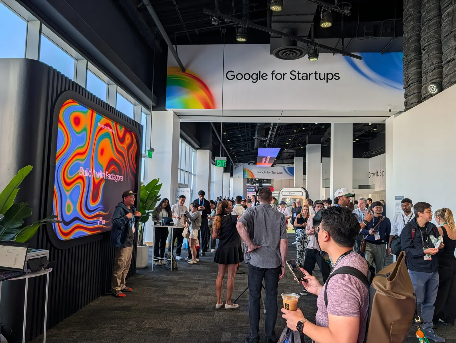 Attendees at the Google for Startups event venue